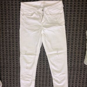 Zara white jeans